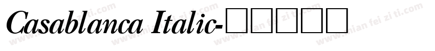 Casablanca Italic字体转换